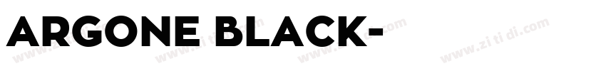 ARGONE BLACK字体转换